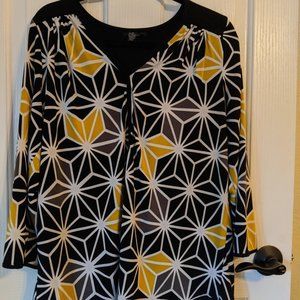 Alfani Geometric Blouse